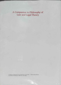 A Companion to Philosophy of Law and Legal Theory