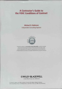 A Contractor's guide to the FIDIC Conditions of Contract