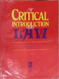 A Critical Introduction to Law