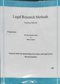 Legal Research Methods: Teaching Material