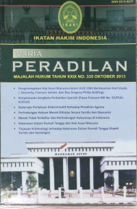 Majalah Hukum VARIA PERADILAN Tahun XXIX No. 335 OKTOBER 2013