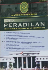 Majalah Hukum VARIA PERADILAN Tahun XXIX No. 337 DESEMBER 2013