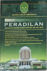Majalah Hukum VARIA PERADILAN Tahun XXXI No. 368 JULI 2016