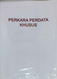 Perkara Perdata Khusus