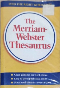 The Merriam - Webster Thesaurus
